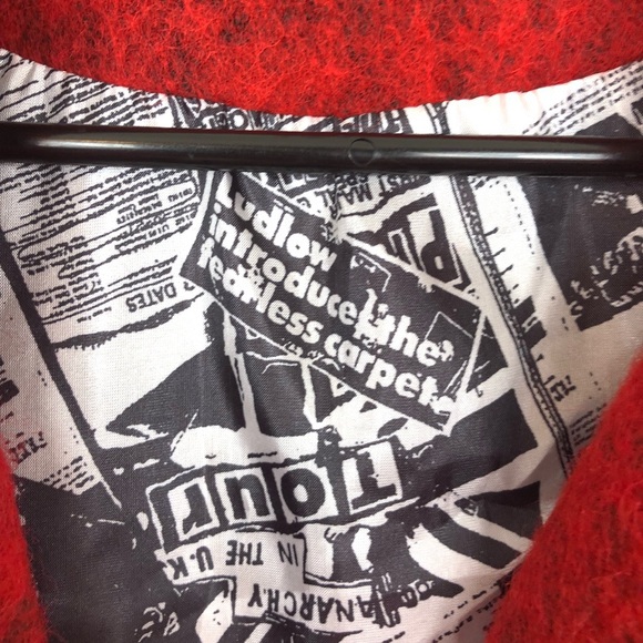 Wool Cropped Cape Coat Sz S - Picture 15 of 15